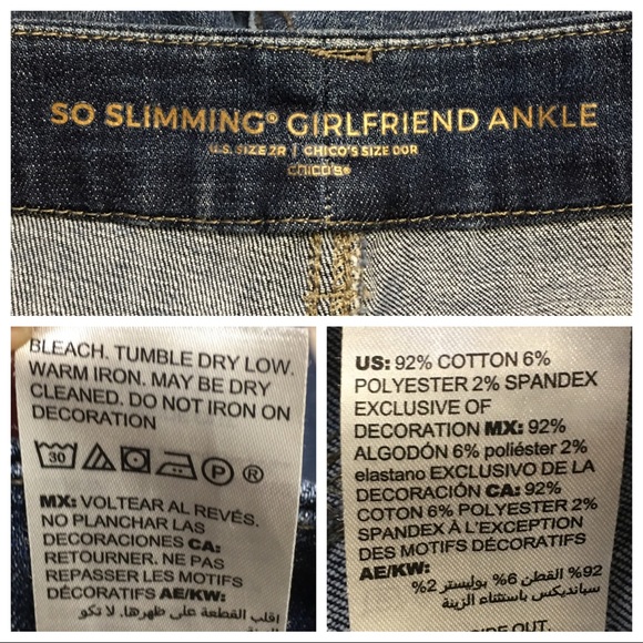 Chico’s FAUX-PEARL GIRLFRIEND ANKLE JEANS - Picture 6 of 10